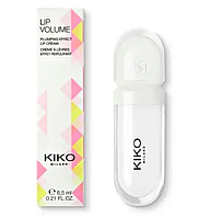 Бальзам и блеск для губ Kiko Milano Lip Volume 02 Transparent с эффектом увеличения обьема прозрачний