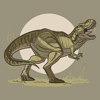 Картина за номерами дитяча динозавр Тиранозавр 2 30х30 см АРТ-КРАФТ (15027-AC)