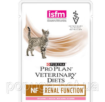 Вологий корм для кішок при захворюваннях нирок Pro Plan Veterinary Diets NF (лосось), 85 г