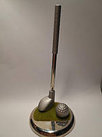 Ручка кулькова на підставці металева в стилі гольф