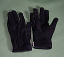 Перчаткі чоловічі 9 розмір флісові щильність 320 грм/м.кв. чорні, фото 3