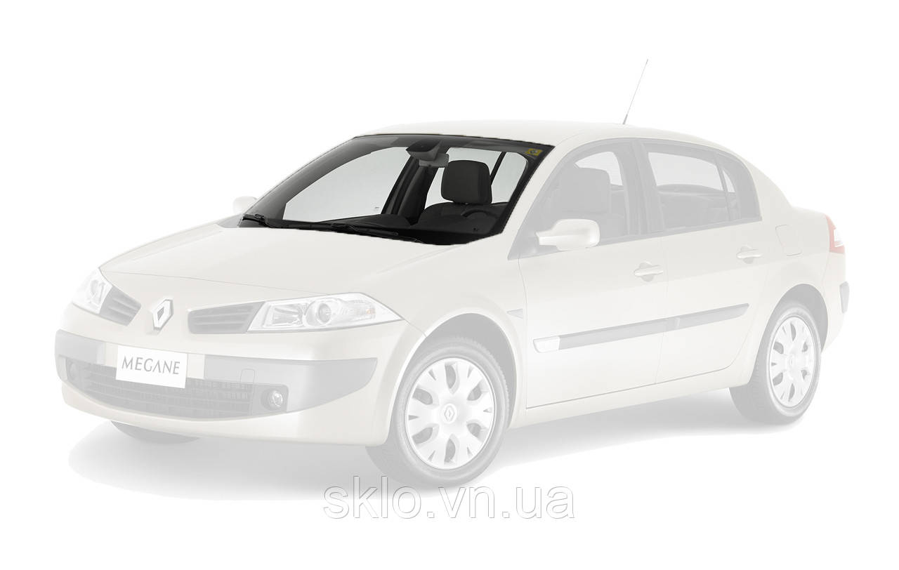 Лобовое стекло Renault Megane II (2002-2008) Рено Меган II с датчиком дождя - фото 1 - id-p2049312837