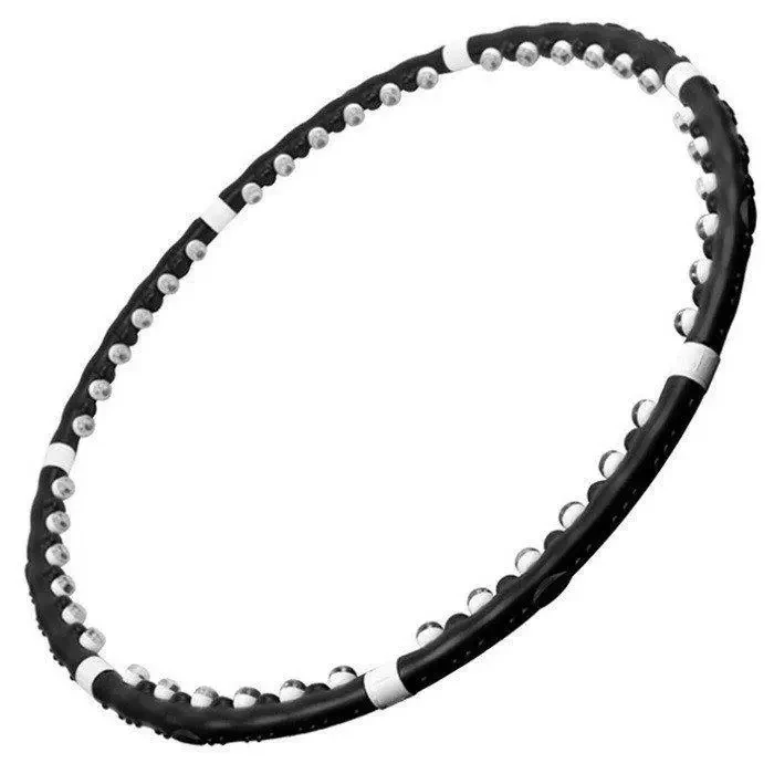 Масажний — спортивний обруч для схуднення Hula Hoop Professional 110 см. Чорний.