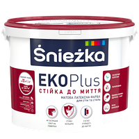 Латексная краска для стен и потолков Śnieżka EKO Plus 6.8 кг