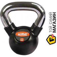 Гиря Liveup Rubber Kettel Dumbell 4кг, black (LS2044-4)