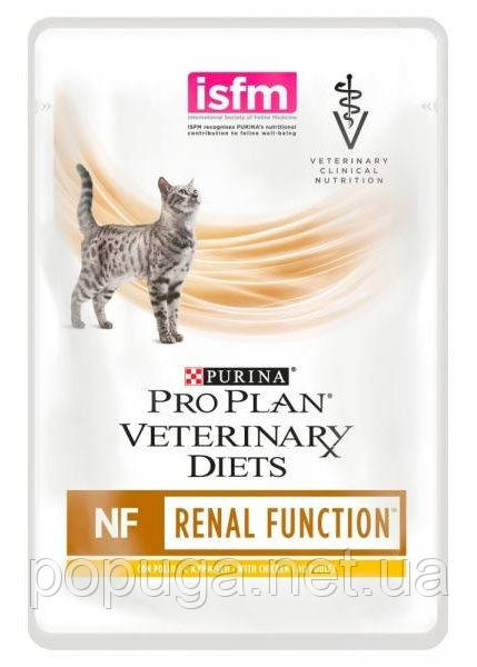 Вологий корм пауч для кішок при захворюваннях нирок Pro Plan Veterinary Diets NF Advanced care (курка), 85г