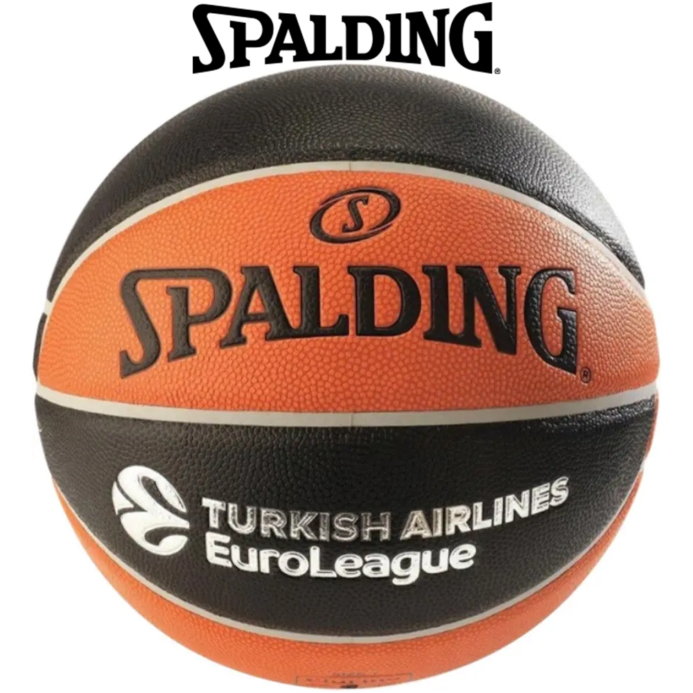 М'яч баскетбольний спортивний ігровий м'яч для баскетболу Spalding Euroleague TF-1000 Legacy, розмір №7