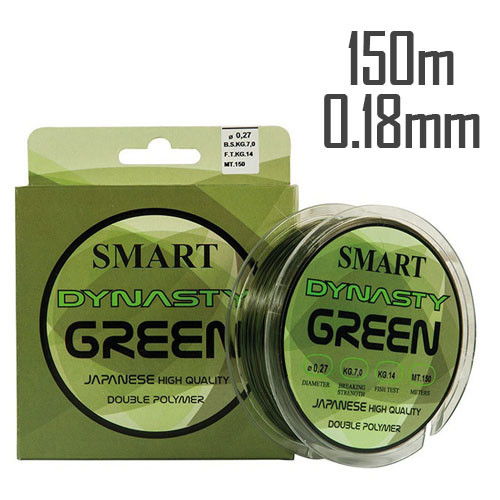 Волосінь Smart Dynasty Green 150m 0.18mm