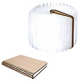 Нічник акумуляторний книга Folding Book Lamp настільний світлодіодний світильник на магніті, фото 8