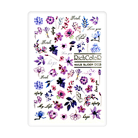 Наклейки для маникюра цветы, Richcolor 003