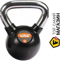 Гиря Liveup Rubber Kettel Dumbell 8кг, black (LS2044-8)