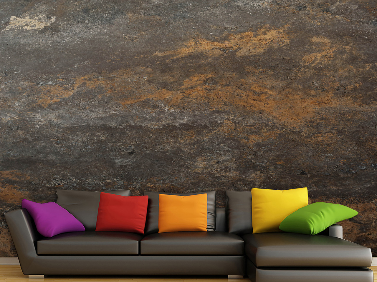 Плівка Oracal на стіну "Бетон" самоклеюча для дому, фото шпалери в кімнату, фото 1