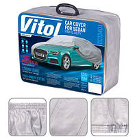 Тент (чохол) автом CC13401 XL сірий з підкладкою PEVA/PP Cotton/533х178х119 к.з