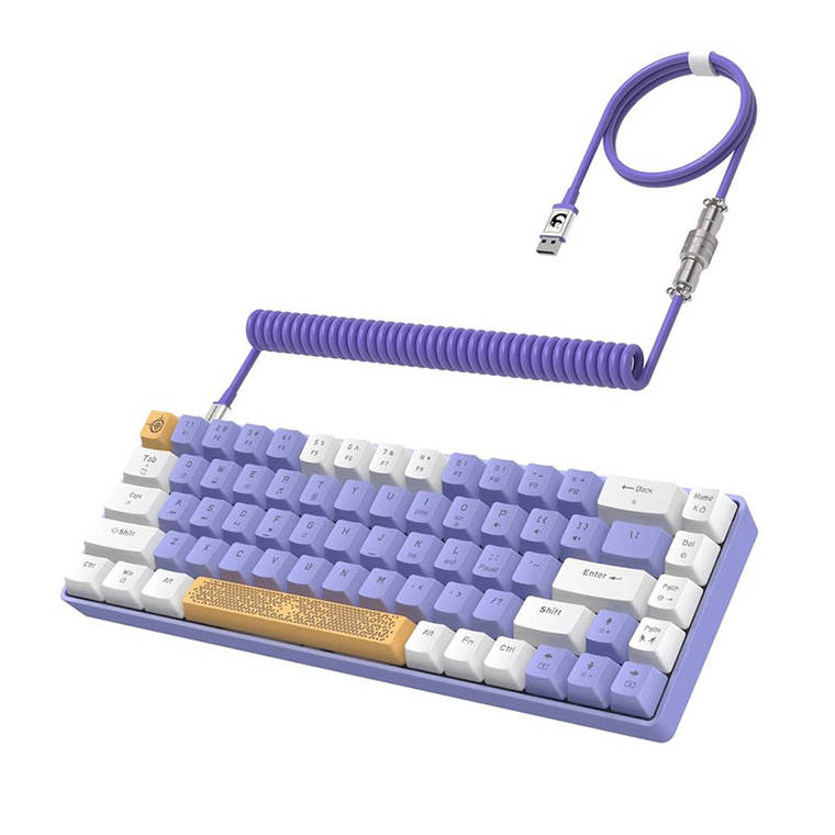 Комп'ютерна клавіатура механічна ZIYOULANG T8 (фіолетова), фото 2