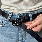 Ремінь шкіряний чорного кольору