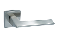 DF Дверные ручки для межкомнатных (входных) дверей на квадратной розетке алюминий Trion GRECO MCP