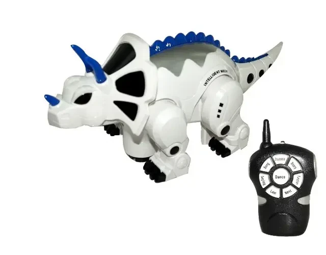 Динозавр робот на дистанційному керуванні 2629-T18 інтерактивна іграшка на пульті зі звуком і світлом
