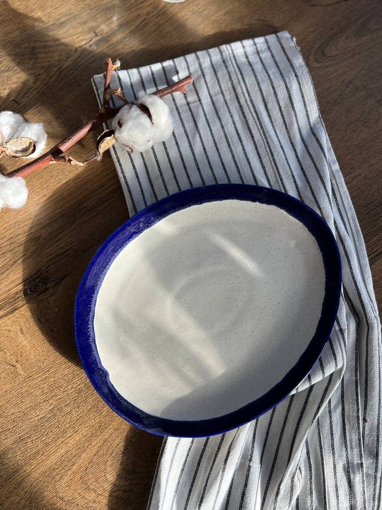 Тарілка «Овальна» 26/22 см, «Капучино кобальт», фото 1