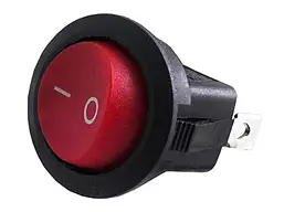 Перемикач Daier KCD1-5-102 RD, ON-ON, 3pin, 6A 250VAC