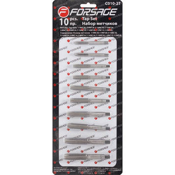 Набір мітчиків 10пр. (метрич.) на блістері F-C010-1T