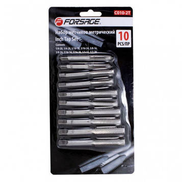 Набір мітчиків 10пр. (дюйм.) на блістері Forsage F-C010-2T