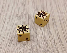 Кубики, кістки для гри в нарди "Зірка" ручна робота, фото 3