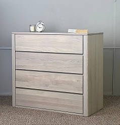 Комод "Еко" на 4 шухляди з натурального дерева ясена