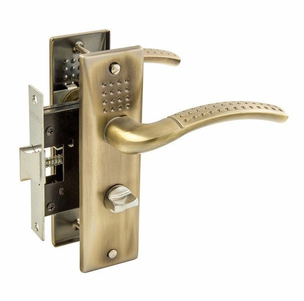 DF Дверной врезной замок с ручкой защелкой 50 мм Hi-LUKE 16Z-AB (ID ...