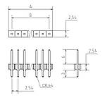 PLS-40 вилка штирева на плату 40 pin, фото 2
