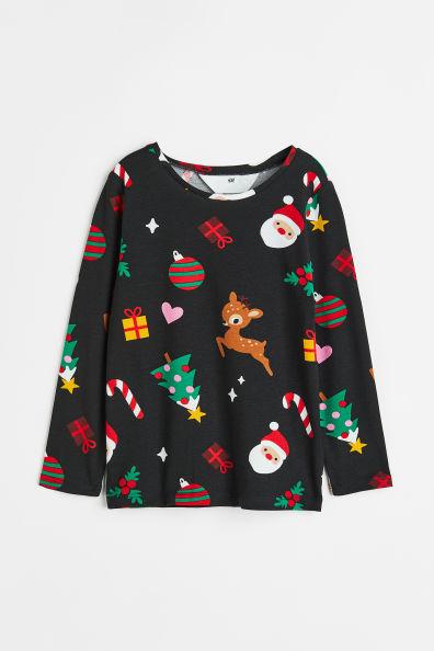 Кофта новорічна чорна H&M  122/28см