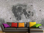 Фотошпалери 3д на стіну флізелінові фото шпалери у спальню, кухню, зал "Поверхня місяця", фото 8