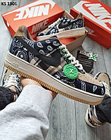 Мужские кроссовки Nike Travis Scott x Nike Air Force Low Cactus Jack|Кроссовки повседневные мужские весна