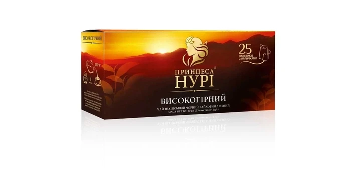 Чай пакетований Принцеса Нурі Високогірний 25 пакетів