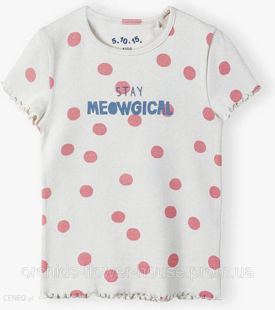 Футболка для дівчинки в горошок, 92
