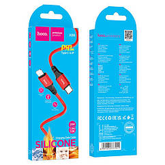 Кабель Hoco X86 Spear PD Type-C на Lightning Червоний