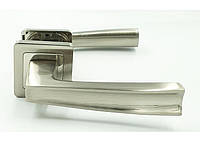 DF Дверные ручки для межкомнатных (входных) дверей на квадратной розетке TRION ZERO AL-AL BSN/NP