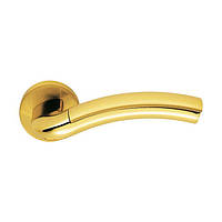 DF Дверные ручки на розетке комплект (Италия) Colombo Milla LC 31 10967 полированная латунь/матовое золото