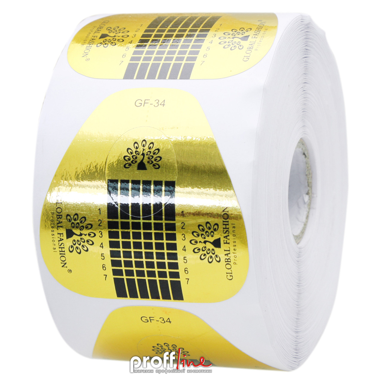 Форми для нарощування нігтів Global Fashion GF-34 500 шт, фото 1