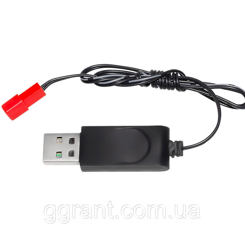 Зарядний пристрій USB для акумуляторів іграшок квадрокоптерів airsoft страйкбол Li-Po Li-ion 3.7V 500mAh JST