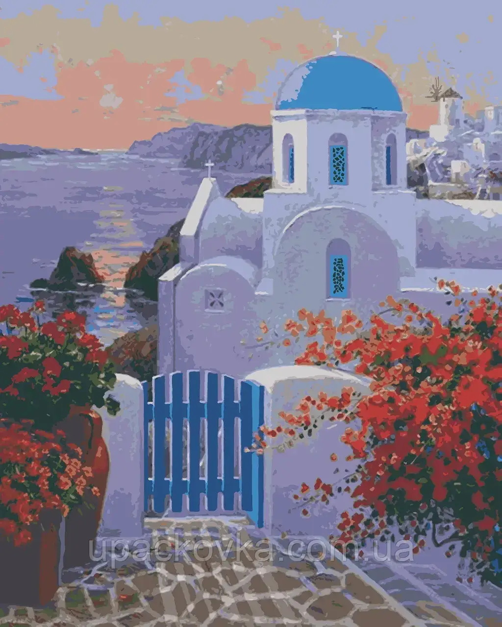 Набір для розпису, картина за номерами, "Над Егейським морем", 40х50см, ТМ "RIVIERA BLANCA", фото 1
