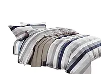 Комплект постельного белья Хлопковый Сатин NR A993 Collection World 5689 155x200 см 50x70 см Кремовый, Серый