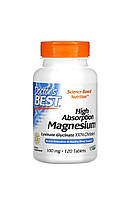 Doctor Best, Magnesium glycinate lysinate, хелатований легко засвоюваний магній з Albion, 120 таблеток