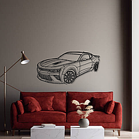 Авто Chevrolet Camaro SS, декор на стену из металла 100см