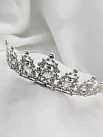 Корона-диадема для девушек 5,60 см Красивая тиара Тиара с фианитами и кристаллами Корона для вечеринки