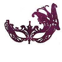 Венецианская маска карнавальная женская Баттерфлай малиновая