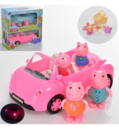 Ігровий набір Свинка Пеппа з машиною для пікніка, 4 фігурки Y992