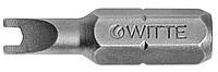 Бита двухштырьковая WITTE PRO 1/4" SPANNER №8 1,0х5,3х25 мм