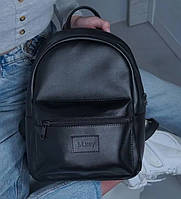 Женский черный рюкзак эко-кожа