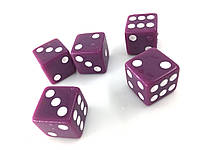 Игральные кубики D6 непрозрачные Фиолетовый