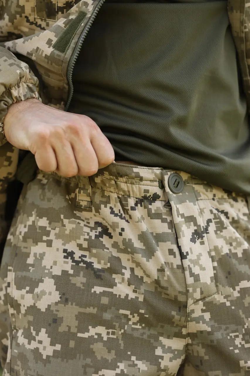 Теплая форма пиксель горка Тактический костюм военная форма ЗСУ зимняя штаны и куртка рип-стоп для военных str - фото 8 - id-p2052351755